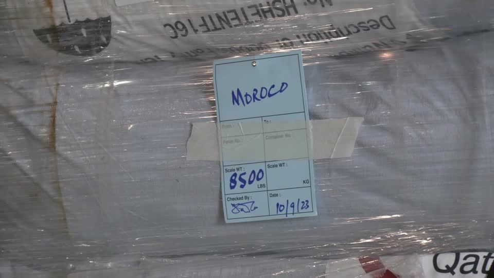 Video: Erste internationale Hilfe in Marokko eingetroffen