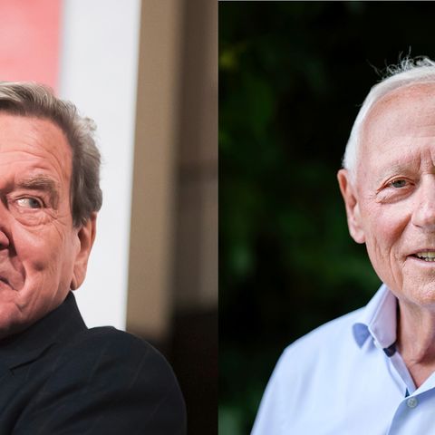 Oskar Lafontaine und Gerhard Schröder