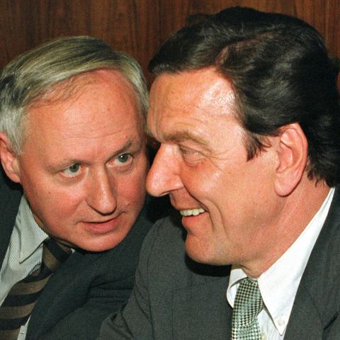 Gerhard Schröder und Oskar Lafontaine
