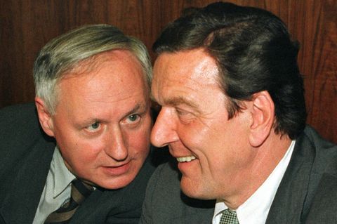 Gerhard Schröder und Oskar Lafontaine