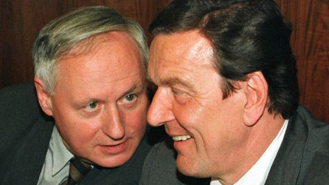 Gerhard Schröder und Oskar Lafontaine