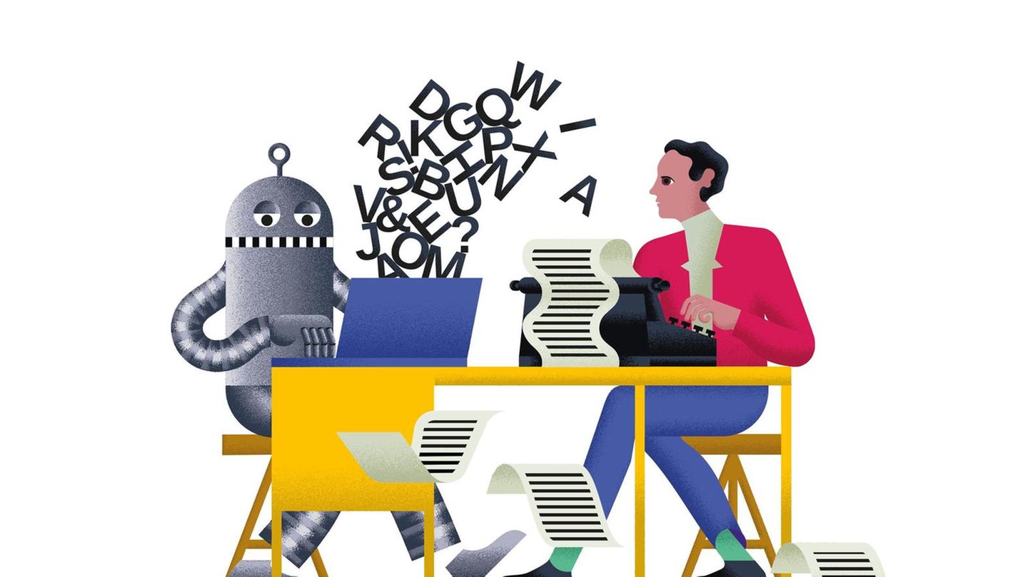 Illustration zu KI im Journalismus