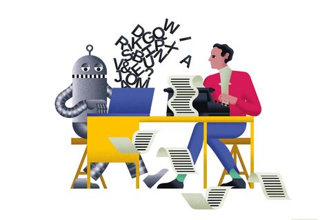 Illustration zu KI im Journalismus