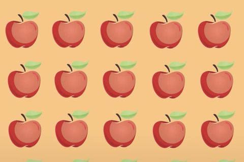 Augentest: Welcher Apfel tanzt aus der Reihe?
