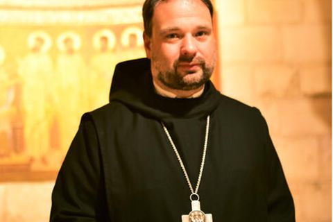 Abt Nikodemus in der Dormitio-Abtei in Jerusalem