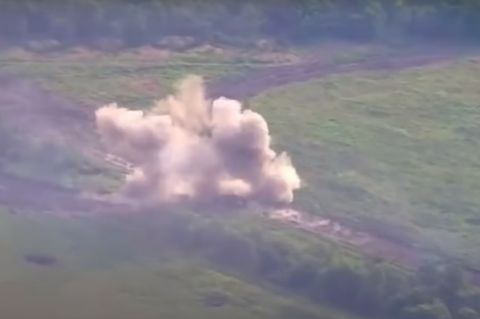Der Treffer auf dem T-72