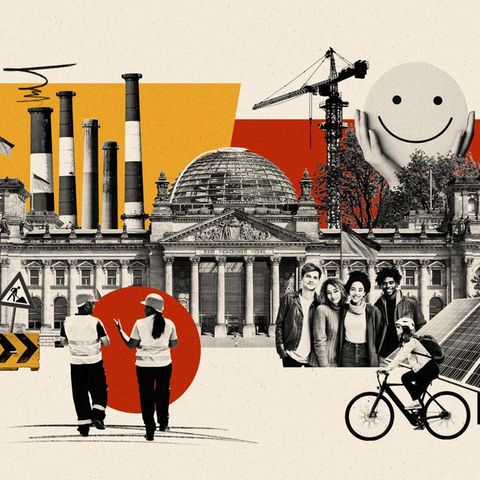 Illustration zum Thema "Wie geht's Deutschland?"