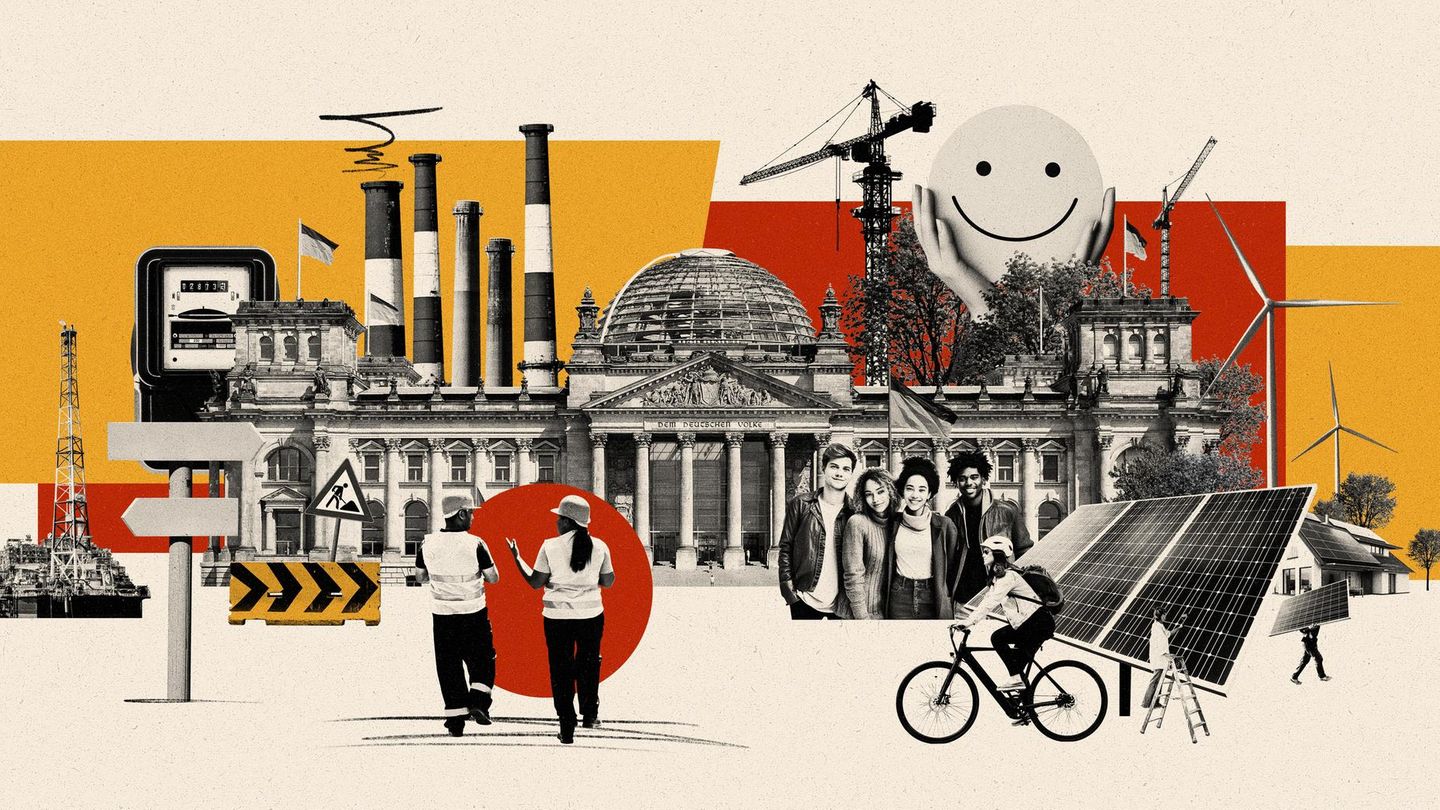 Illustration zum Thema "Wie geht's Deutschland?"