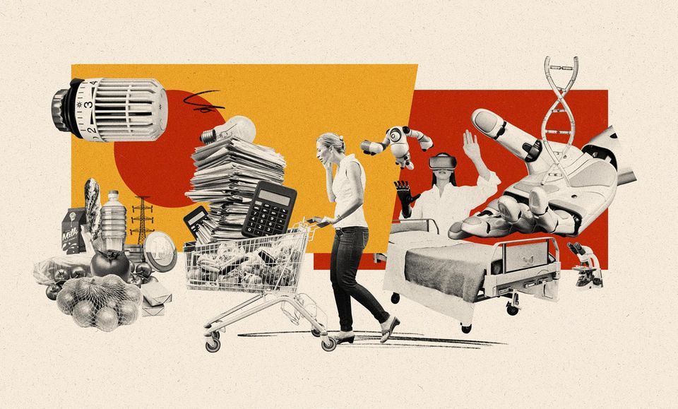 Illustration zum Thema "Wie geht's Deutschland?" Illustration zum Thema "Wie geht's Deutschland?"
