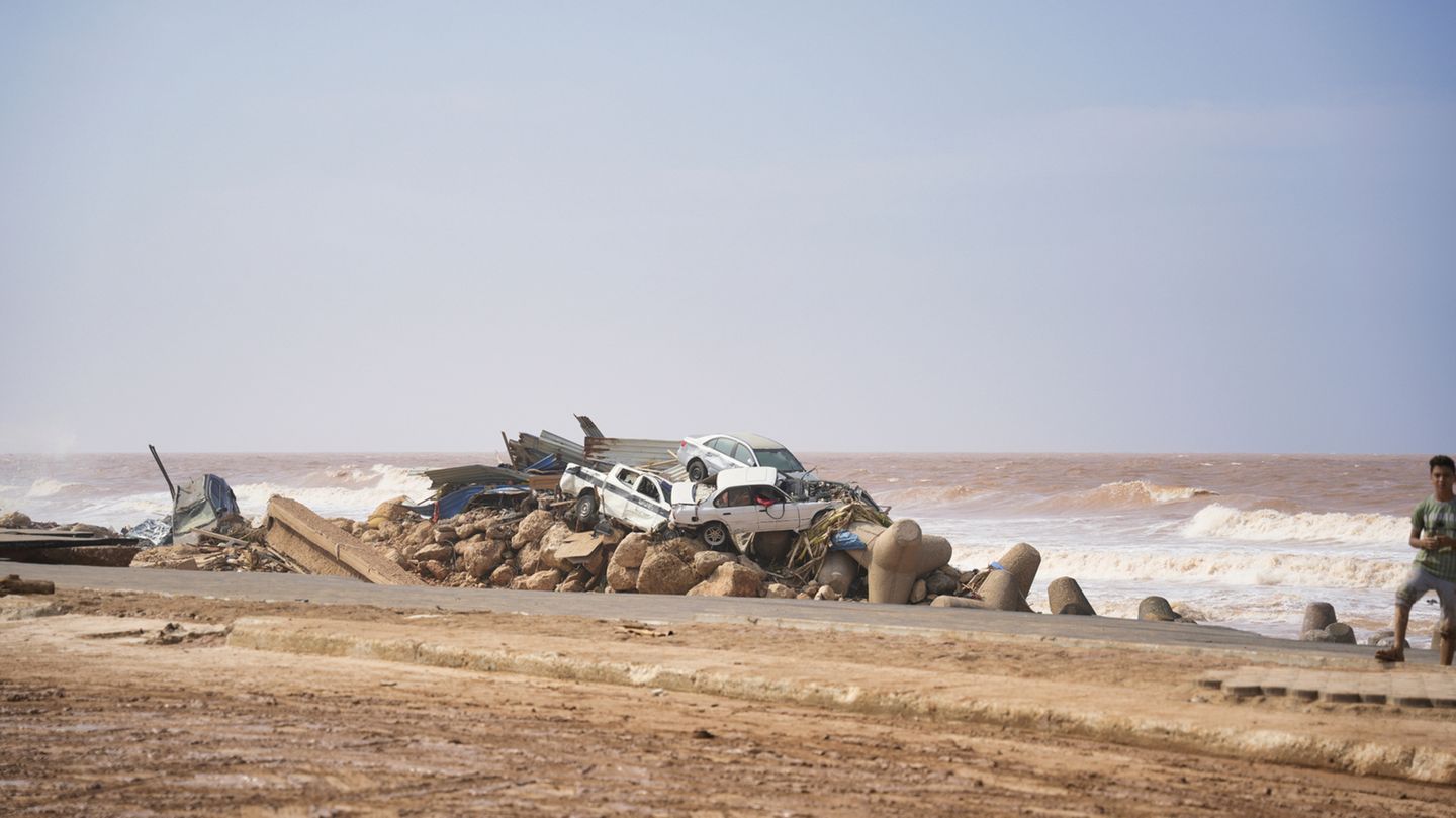 Überschwemmung in Libyen