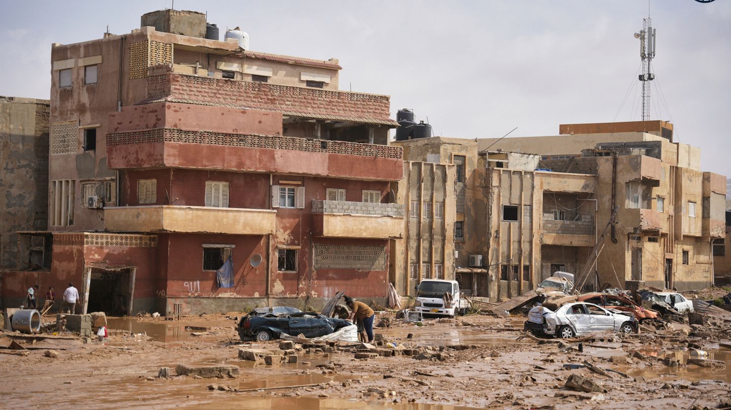 Überschwemmung in Libyen