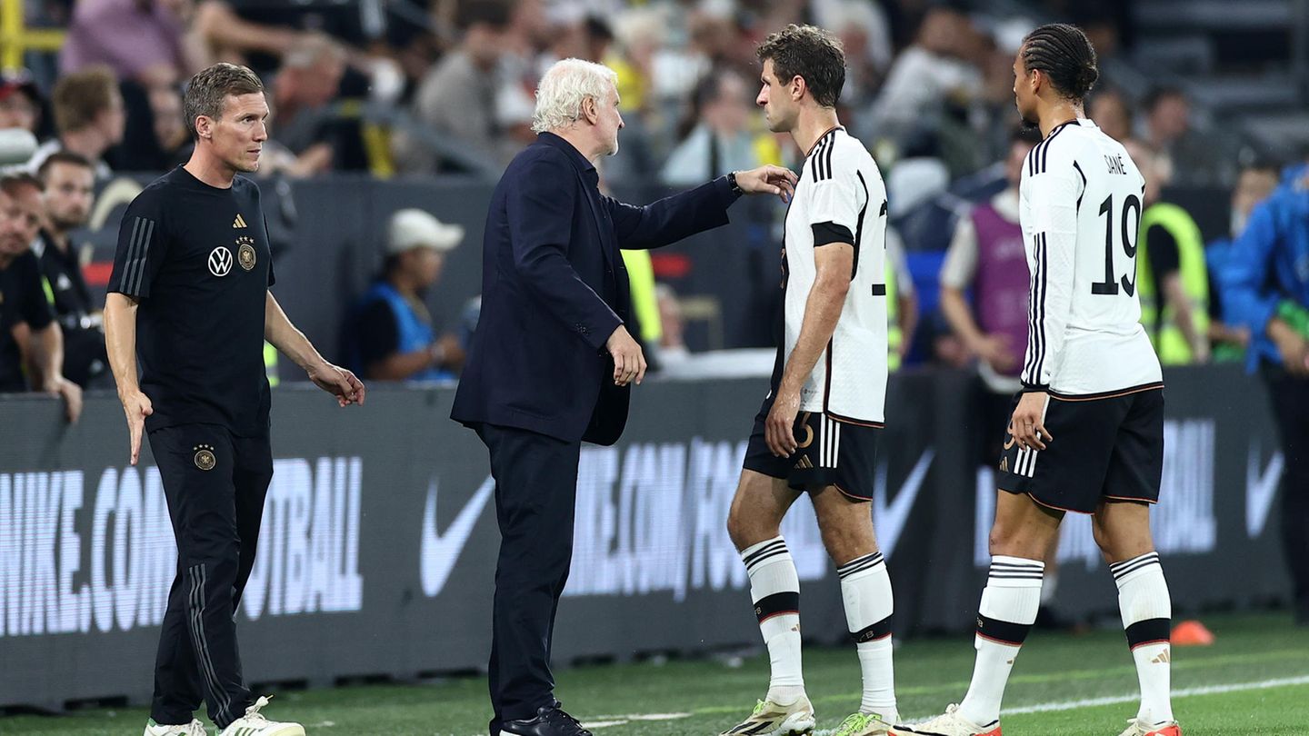 Deutschland Frankreich Rudi Völler Deutschland Frankreich Rudi Völler
