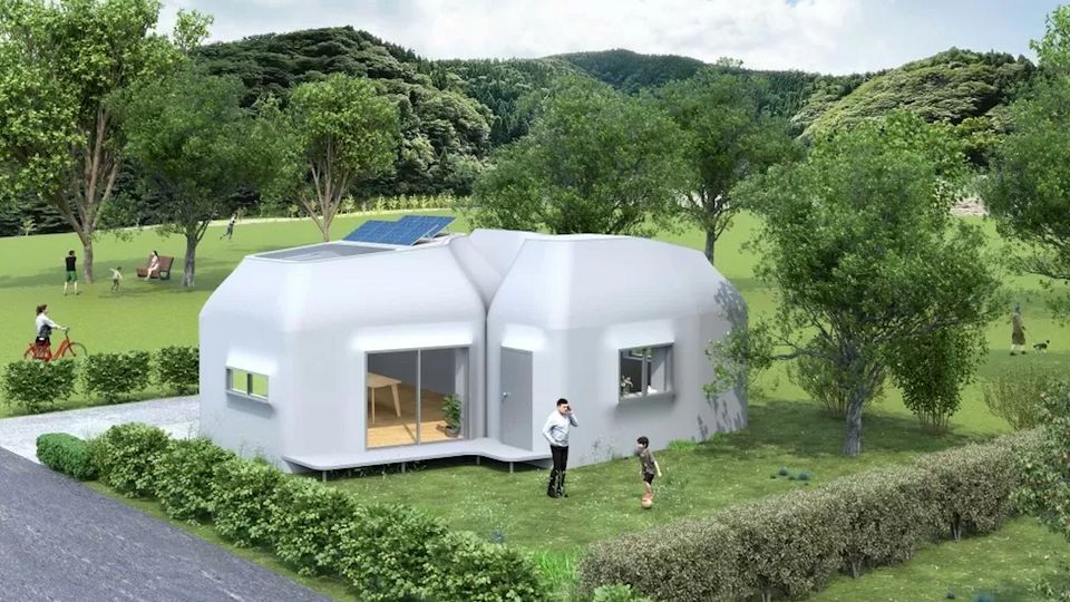 Einfamilienhaus für 35.000 Euro: Start-up will Häuser "drucken". Einfamilienhaus für 35.000 Euro: Start-up will Häuser "drucken".