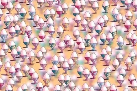 Augentest: Finden Sie den Golfball unter den Eiern?