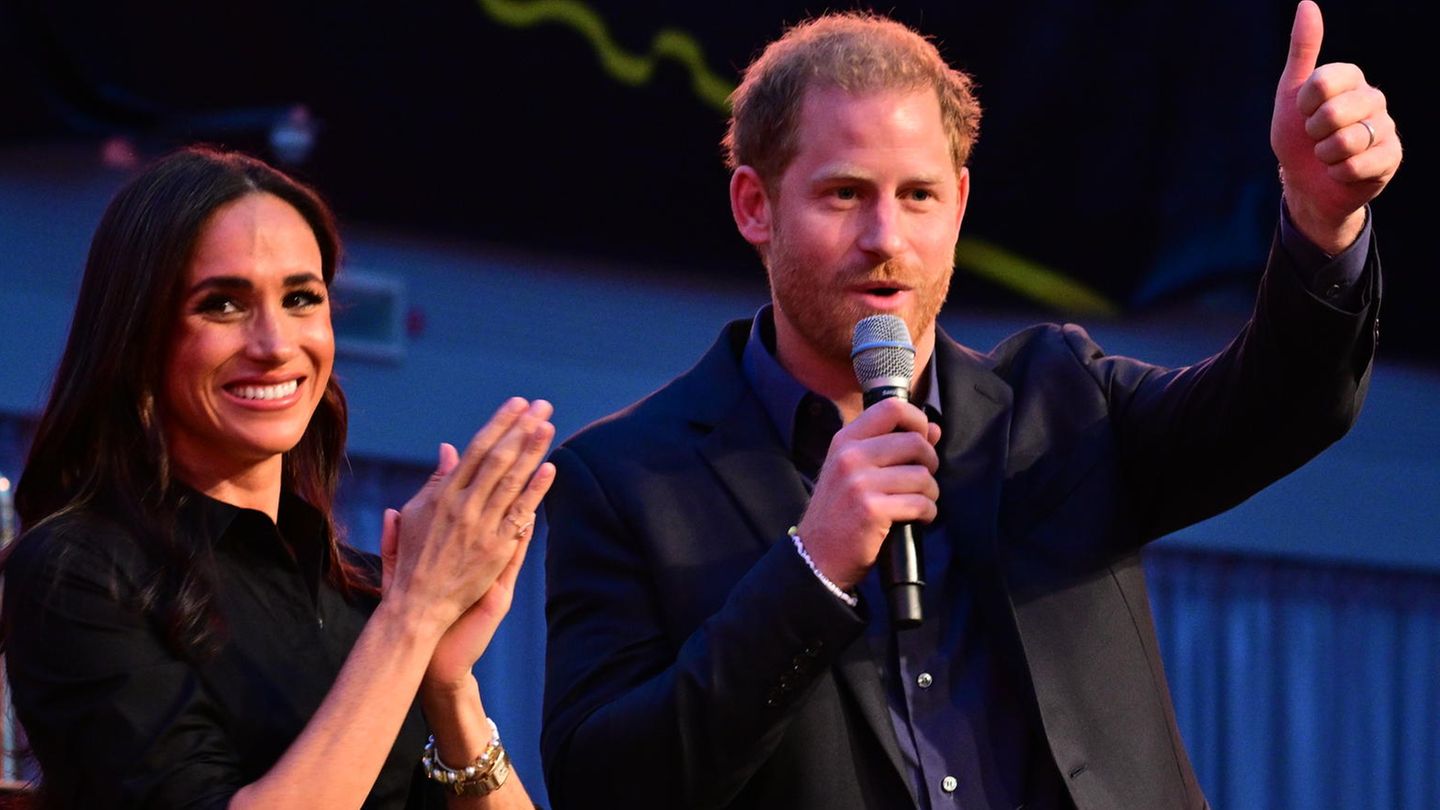 Meghan: Prince Harry’s wife at the Invictus Games in Düsseldorf
