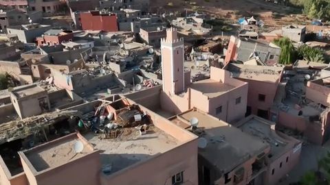 Luftaufnahmen zeigen Marokko in Schutt und Asche