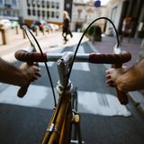 Radfahren aus der Perspektive des Fahrers