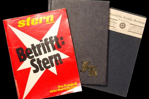 Die sogenannten Hitler-Tagebücher waren vom Maler Konrad Kujau angefertigt und vom stern-Reporter Gerd Heidemann für das Magazin angekauft worden