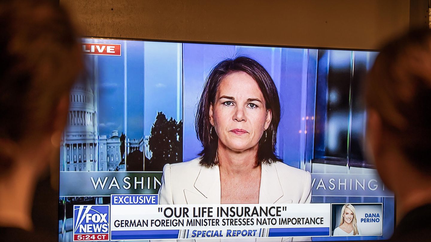 Annalena Baerbock promotes a common line against Russia on Fox News