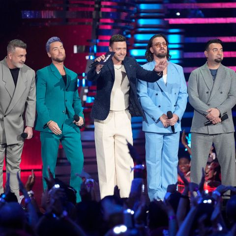 Joey Fatone, Lance Bass, Justin Timberlake, JC Chasez und Chris Kirkpatrick (von links) haben als NSYNC den ersten Song seit 20 Jahren aufgenommen. 