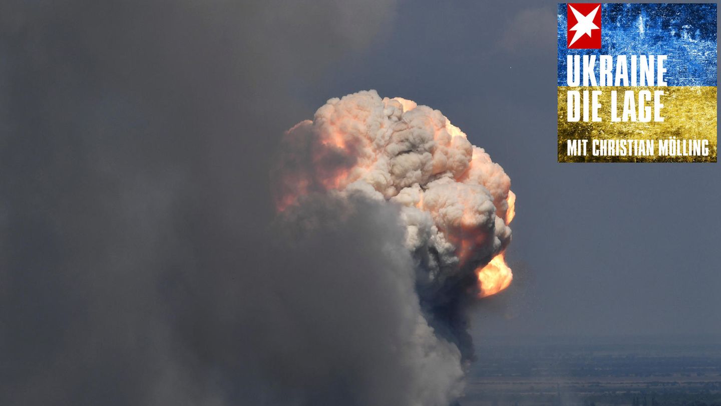Im Juli flog ein Munitionslager auf einem russischen Militärgelände auf der Krim in die Luft