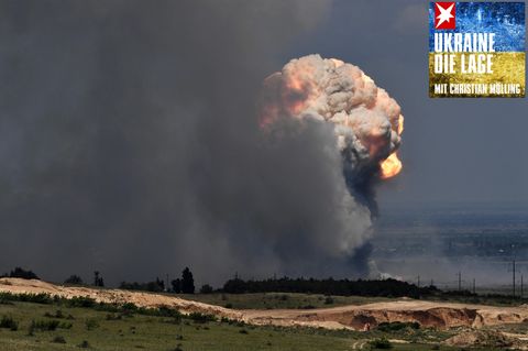 Im Juli flog ein Munitionslager auf einem russischen Militärgelände auf der Krim in die Luft