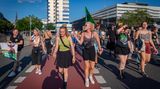 Klimaproteste  in der saarländischen Landeshauptstadt Saarbrücken.