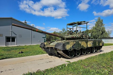 Nun wird der T-80 im Patriotischen Park bei Moskau ausgestellt.