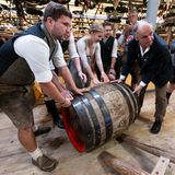 Bierfass zum Anstich