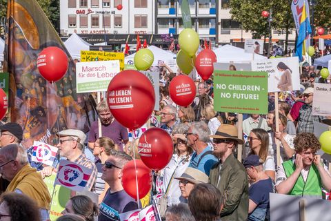 Am Samstag trafen sich ein paar Hundert Menschen in Köln und Berlin zum sogenannten "Marsch für das Leben"