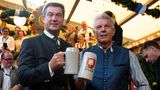Markus Söder (l., CSU), Ministerpräsident von Bayern und Dieter Reiter (SPD), Oberbürgermeister von München