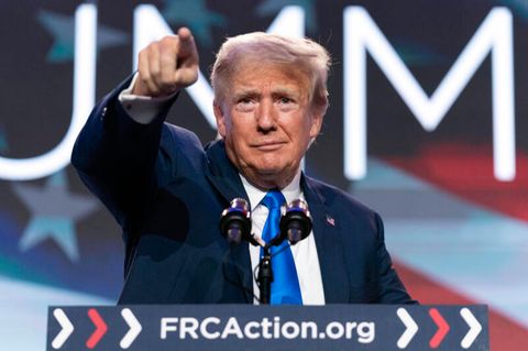 Er ist der Frontrunner bei den US-Republikanern: Ex-US-Präsident Donald Trump