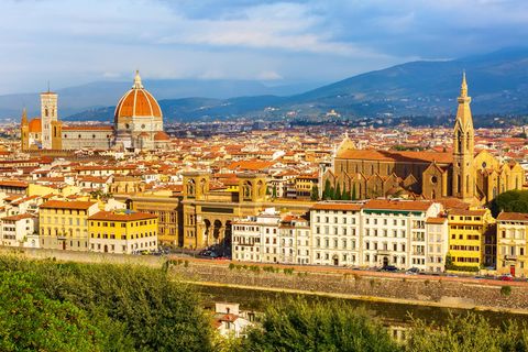 Blick auf Florenz in der Toskana