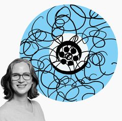 Illustration Haare im Abfluss