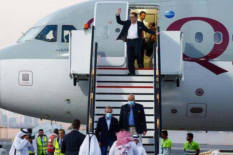 US-Bürger kommen nach einem Gefangenenaustausch mit dem Iran in Katar an