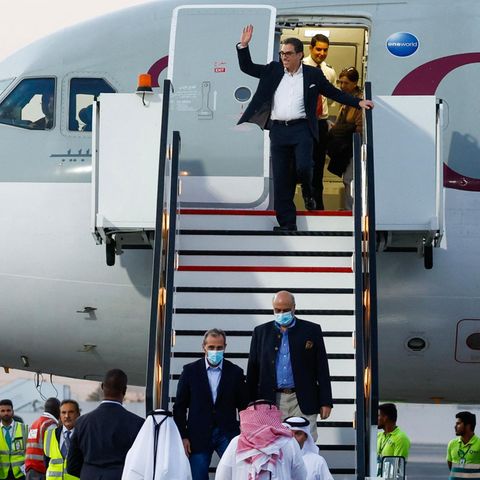 US-Bürger kommen nach einem Gefangenenaustausch mit dem Iran in Katar an