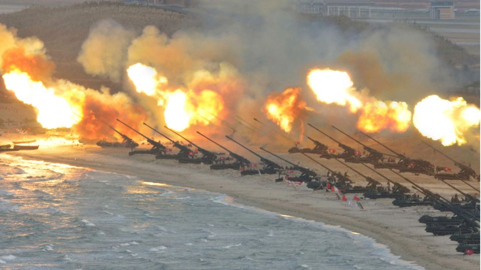 Übung von Nordkoreas Streitkräften.
