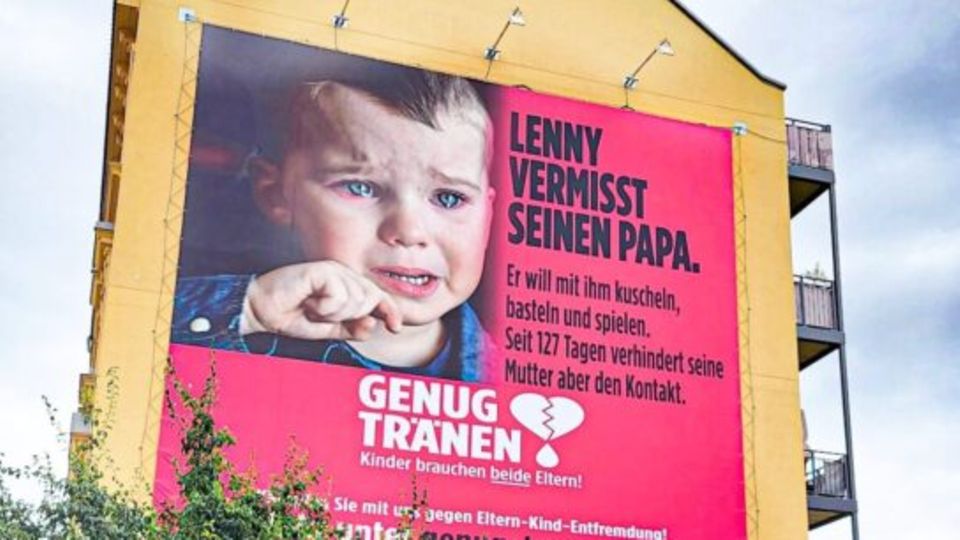 Ein Werbeplakat der Kampagne "Genug Tränen"