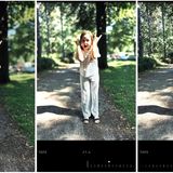 Test: Der neue Porträt-Modus beeindruckt: Sobald ein Mensch oder ein Tier zu sehen ist, speichern die neuen iPhones die Tiefendaten – und erlauben dann im Bearbeiten-Modus ein nachträgliches Verschieben der Tiefenunschärfe. Links ist das fertige Bild, in der Mitte ist der Unschärferegler ganz aufgedreht, rechts ist gar keine Unschärfe. Das Bild wurde mit einem iPhone 15 Plus aufgenommen. Die merkwürdige Verfärbung des Gesichts im Bearbeiten-Modus entsteht übrigens nur, wenn man einen Screenshot macht. Auf dem Gerät ist sie nicht zu sehen.