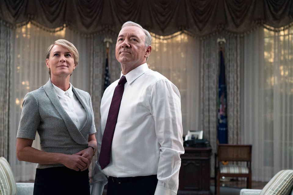 Robin Wright und Kevin Spacey als korruptes US-Präsidentenpaar in der Serie 