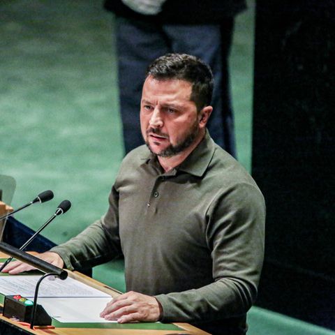 Ukraines Präsident Wolodymyr Selenskyj vor den Vereinten Nationen