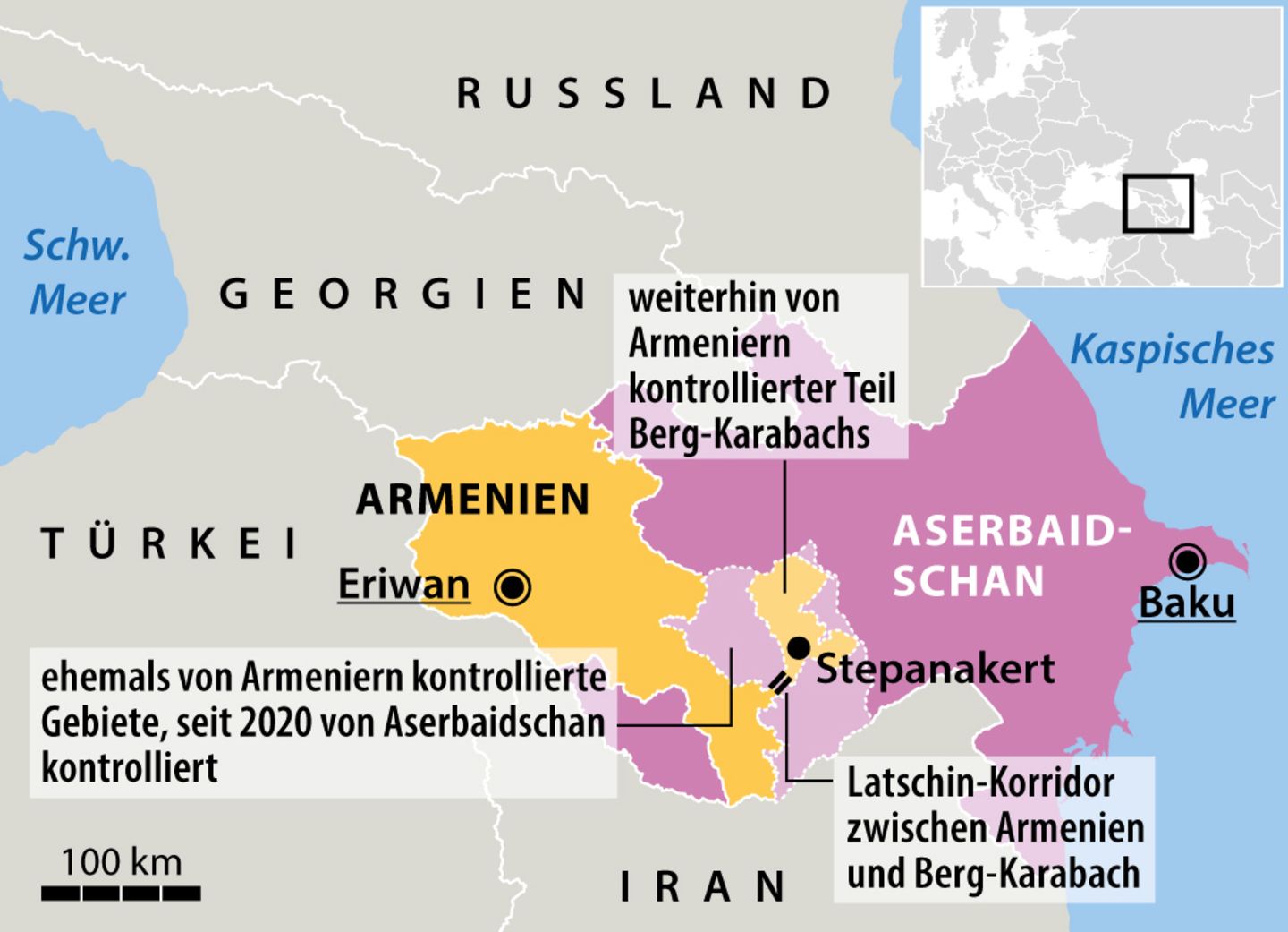 Bergkarabach Karte