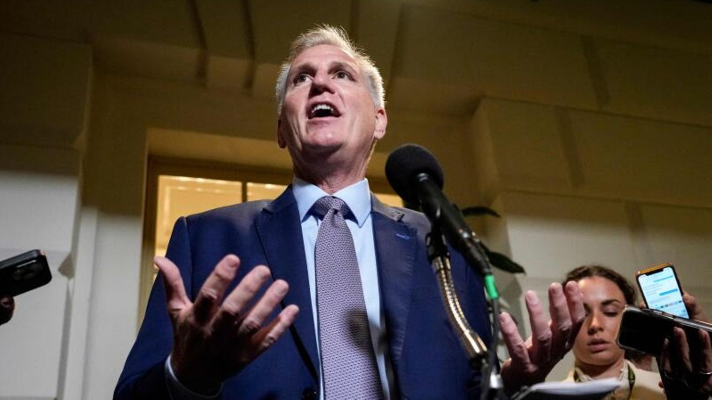 Auf wackeligem Posten: der republikanische Repräsentantenhaus-Sprecher Kevin McCarthy