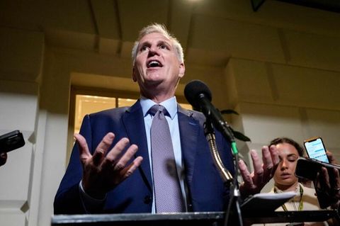 Auf wackeligem Posten: der republikanische Repräsentantenhaus-Sprecher Kevin McCarthy