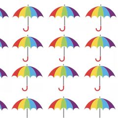 Bilderrätsel: Einer der Regenschirme ist kaputt – bloß welcher?