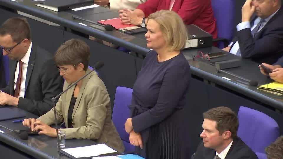 Video: Faeser zu Schönbohm-Ablösung: "Alle Vorwürfe ausgeräumt"