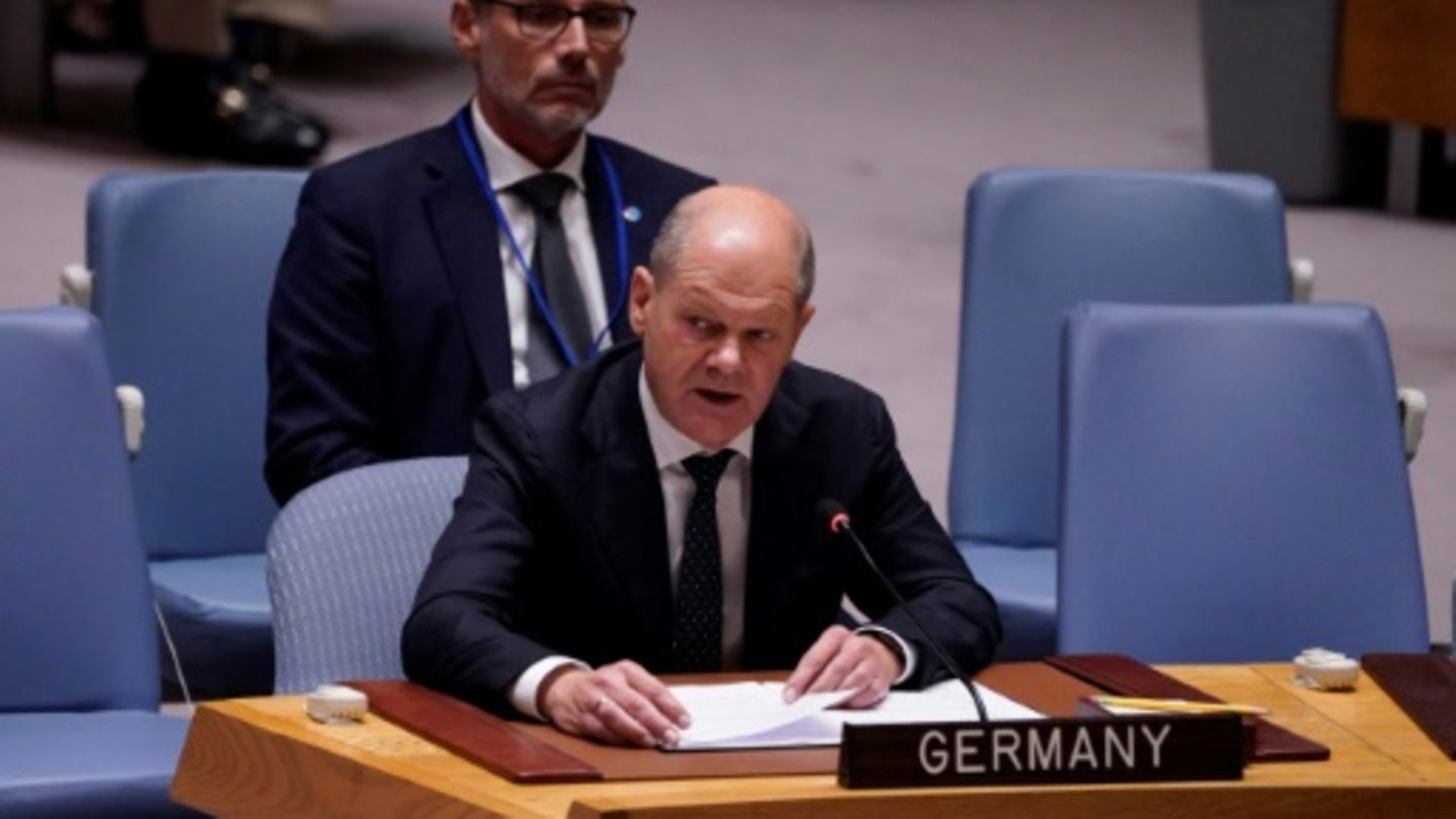 Bundeskanzler Scholz im UN-Sicherheitsrat