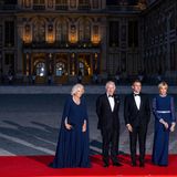 König Charles III, Königin Camilla, Emmanuel und Brigitte Macron