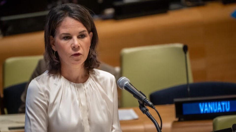 Außenministerin Annalena Baerbock beim "Zukunfts-Gipfel" der Vereinten Nationen in New York