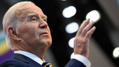 US-Präsident Joe Biden bei einer Rede in Maryland